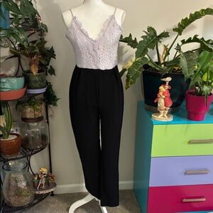 Audrey Lane Lavender Lace Jumpsuit